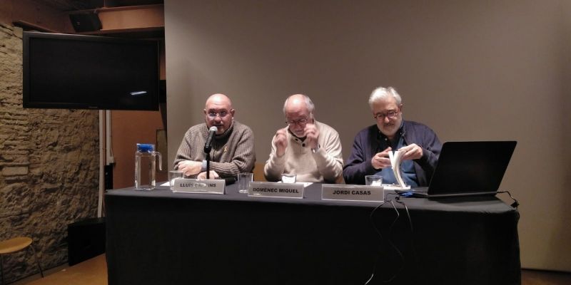 Presentació del monogràfic sobre la vida durant l'època medieval a Sant Cugat. FOTO: Ferran Mitjà