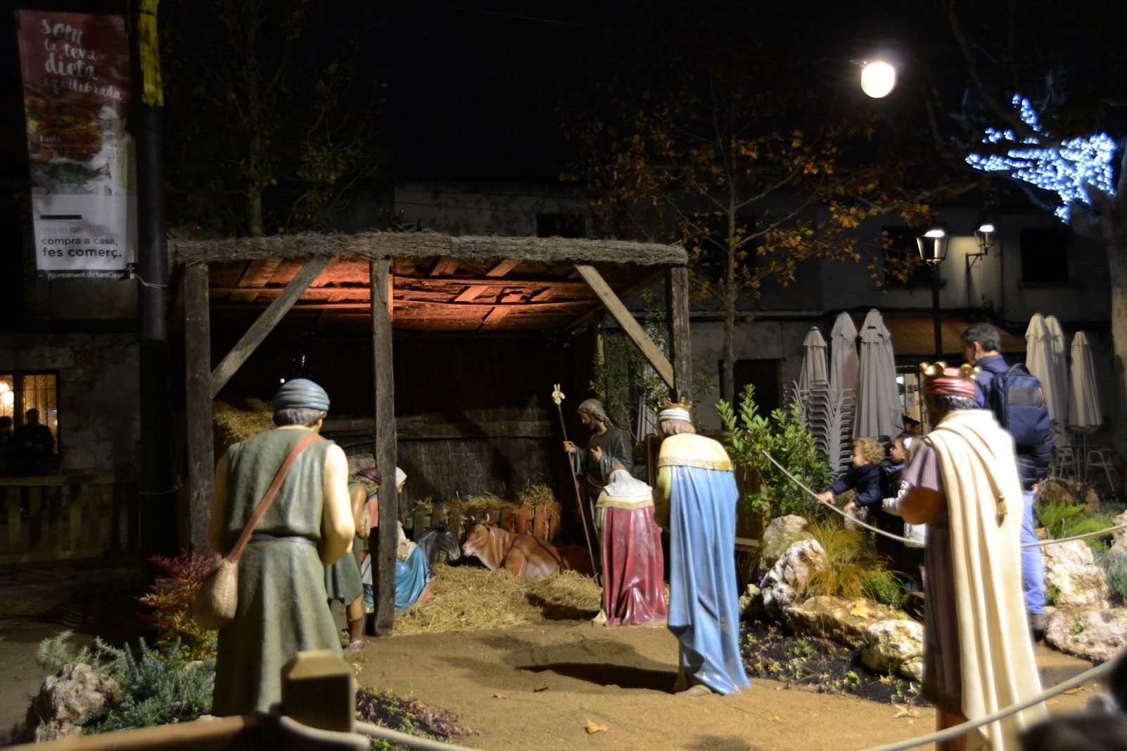 El pessebre de la plaça de Barcelona. FOTO: Silvia Polanco