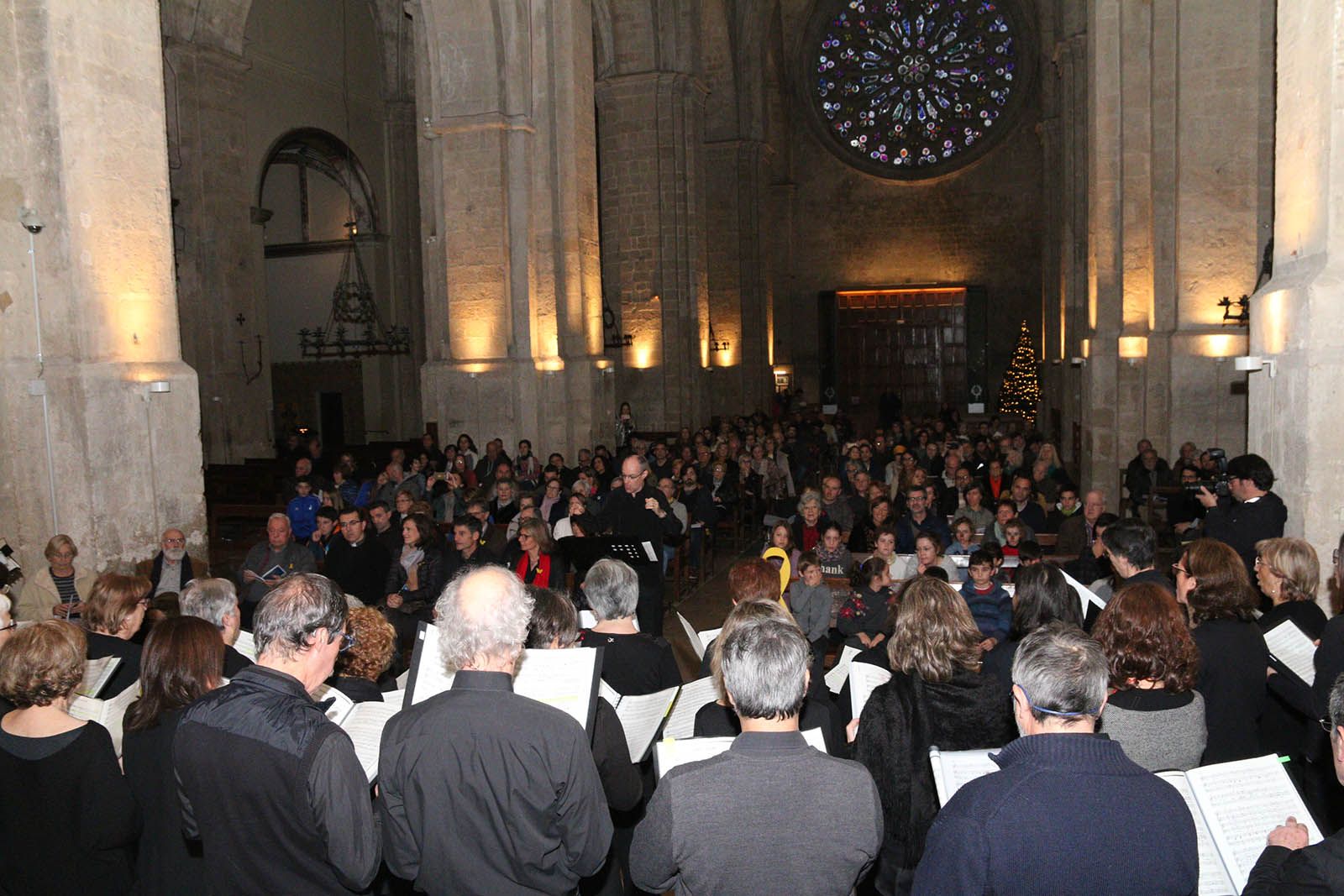 "Nadal a casa" a l'esglèsia del Monestir. Foto: Lali Álvarez