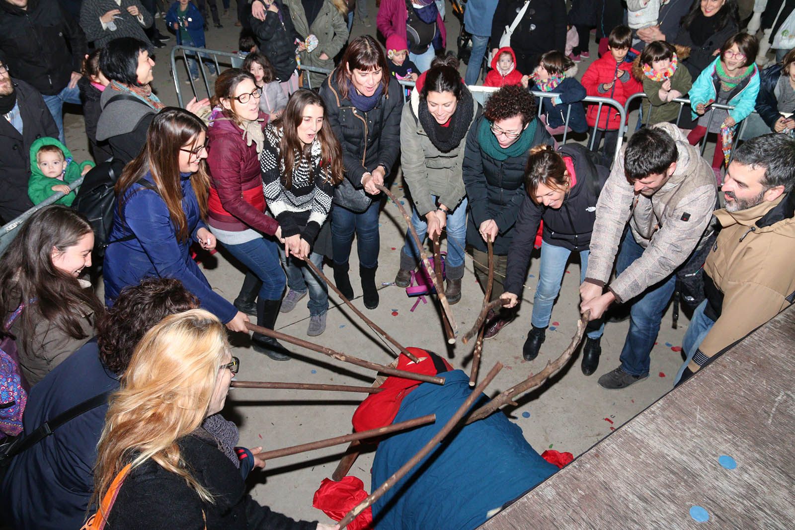 El Caga Tió a La Floresta. Foto: Lali Álvarez