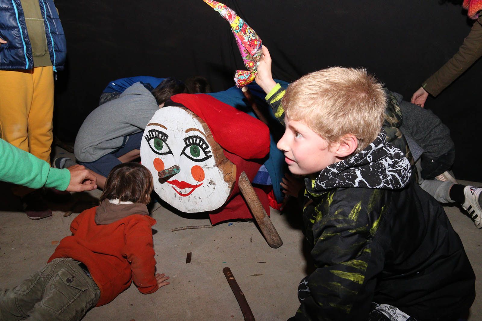 El Caga Tió a La Floresta. Foto: Lali Álvarez