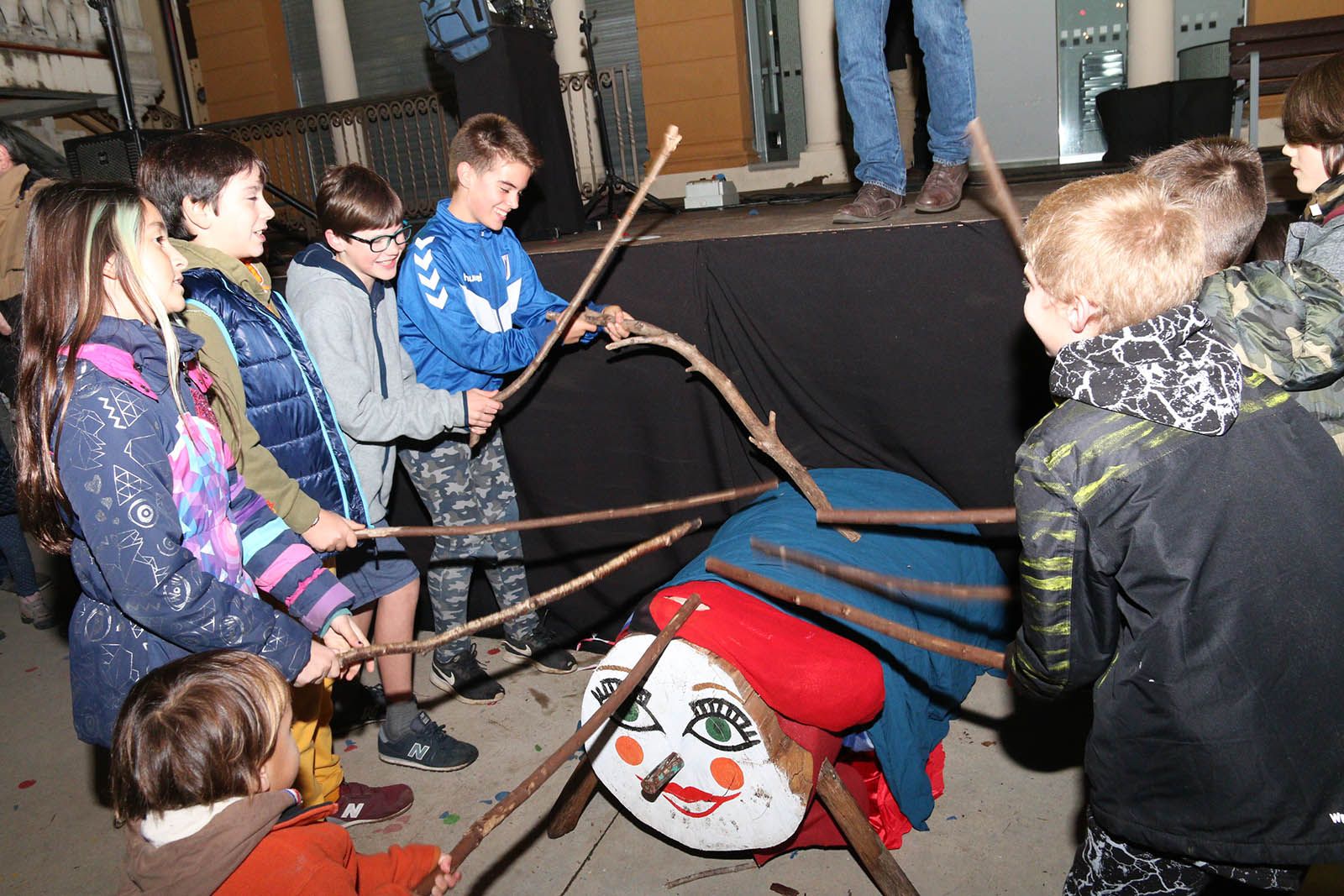 El Caga Tió a La Floresta. Foto: Lali Álvarez