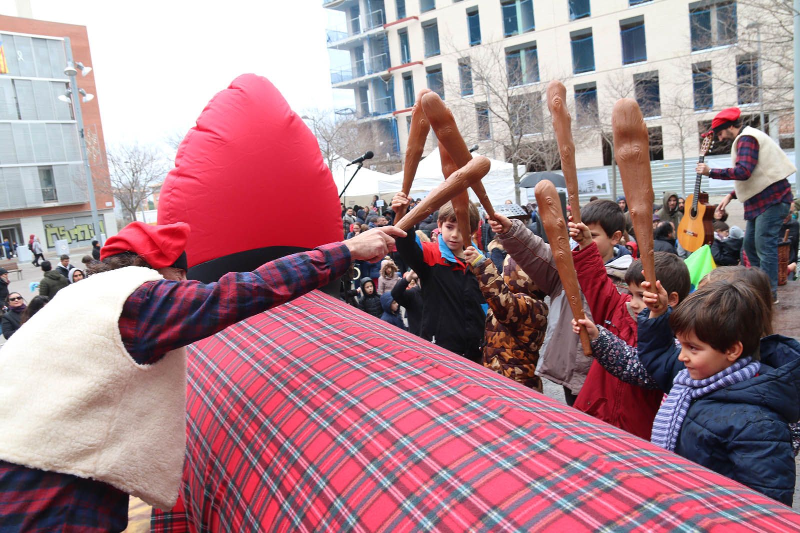 El Caga Tió a Volpelleres. Foto: Lali Álvarez