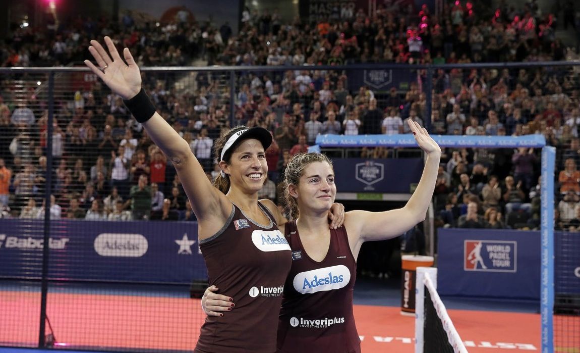 Marta Marrero i Alejandra Salazar, després d'adjudicar-se el Màster Final a Madrid. FOTO: World Padel Tour