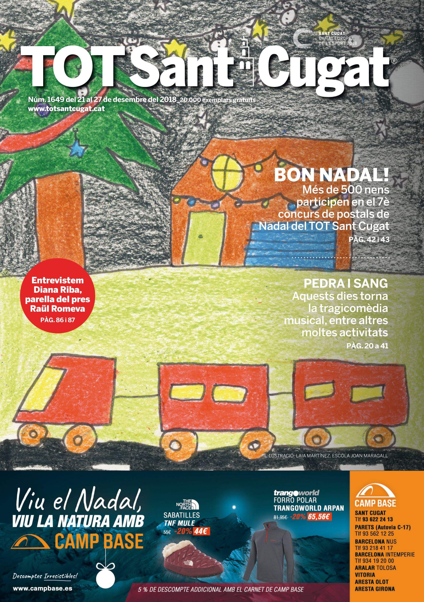 Portada del TOT Sant Cugat del 21 de desembre de 2018