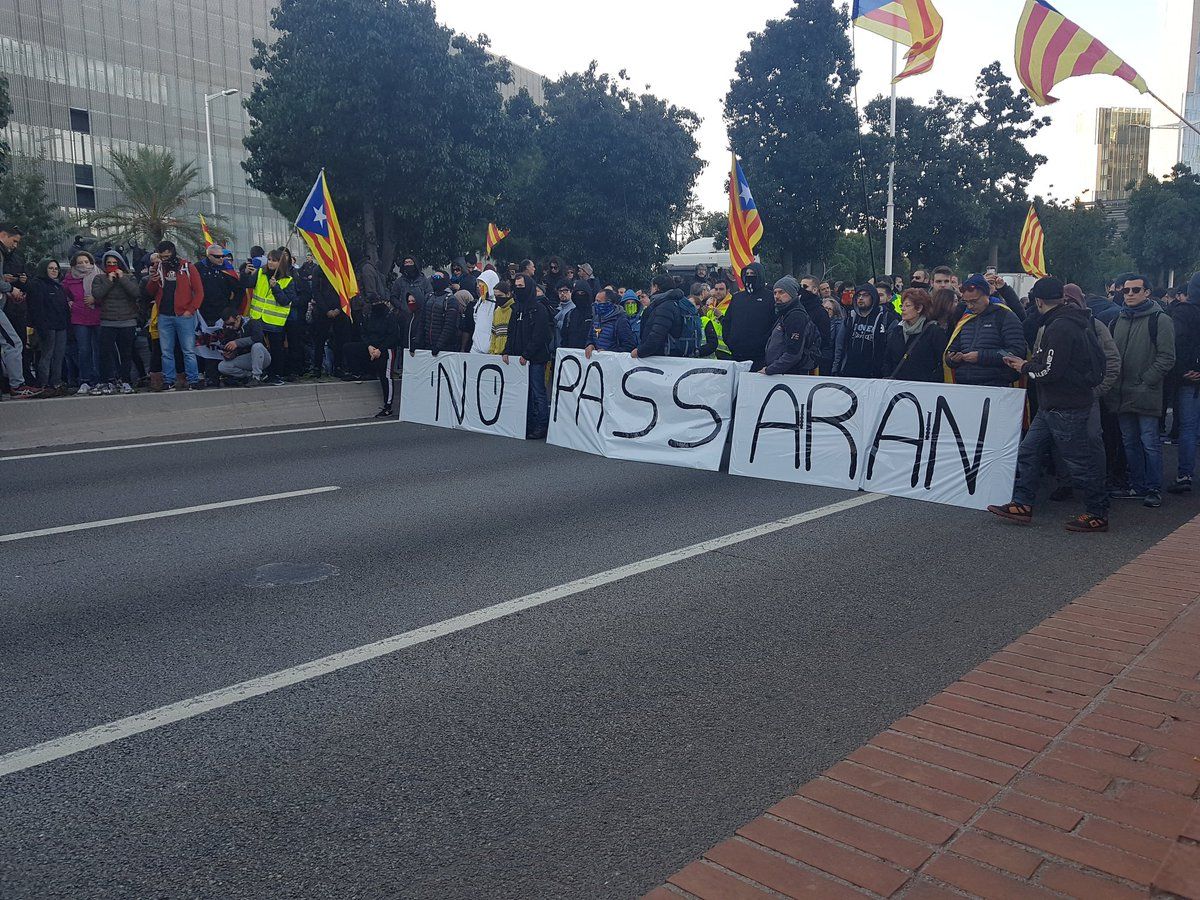 Manifestació a la Ronda Litoral de Barcelona FOTO: CDR Sant Cugat
