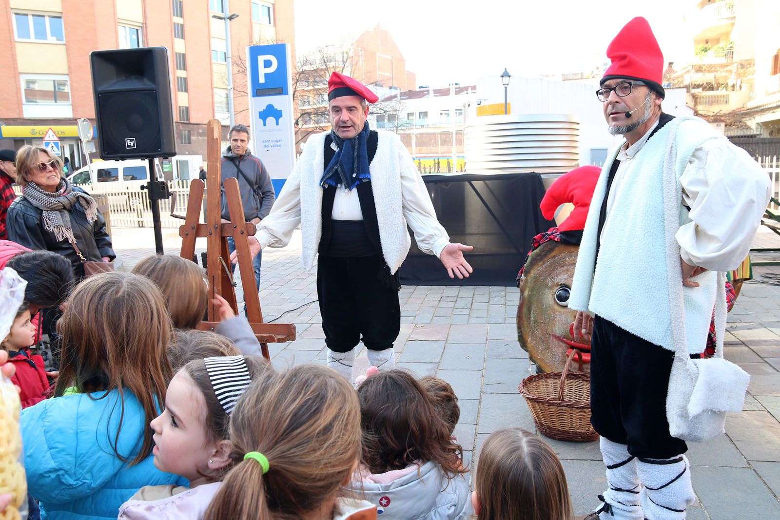 El caga Tió a Can Quitèria. Foto: Lali Álvarez