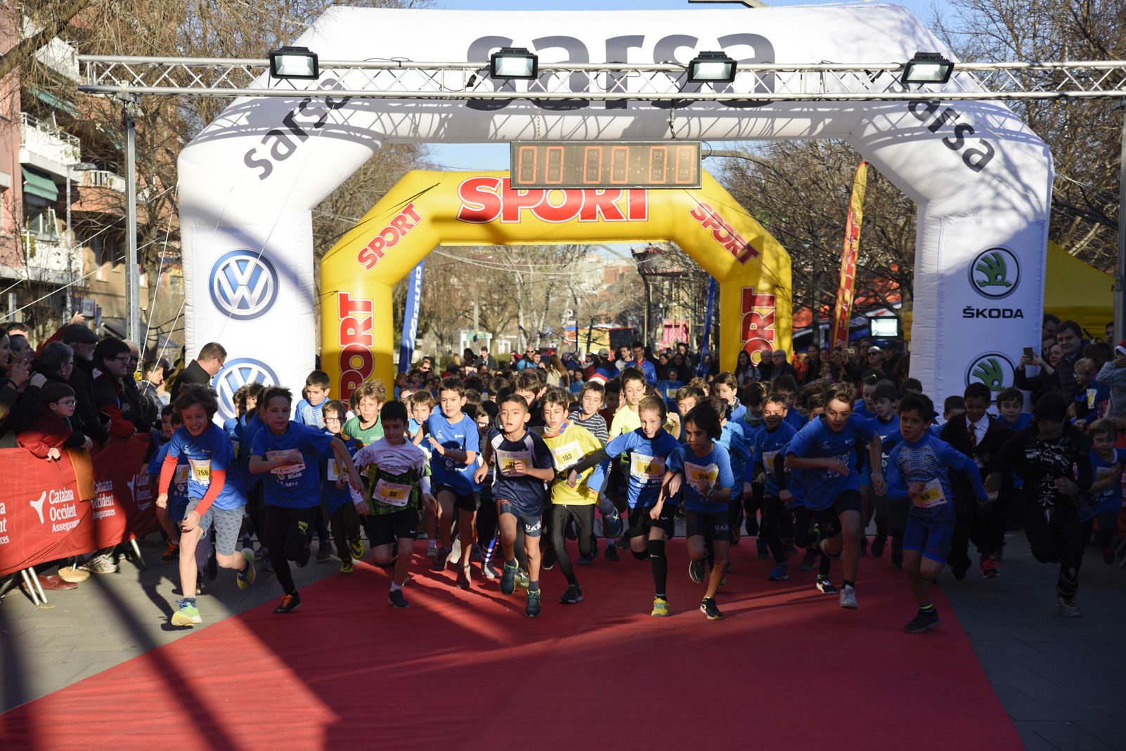 Sant Silvestre kids de Sant Cugat 2018. Foto: Bernat Millet.