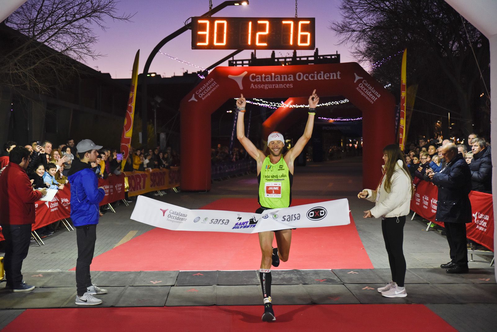 Guanyador de la Sant Silvestre de Sant Cugat 2018. Foto: Bernat Millet.