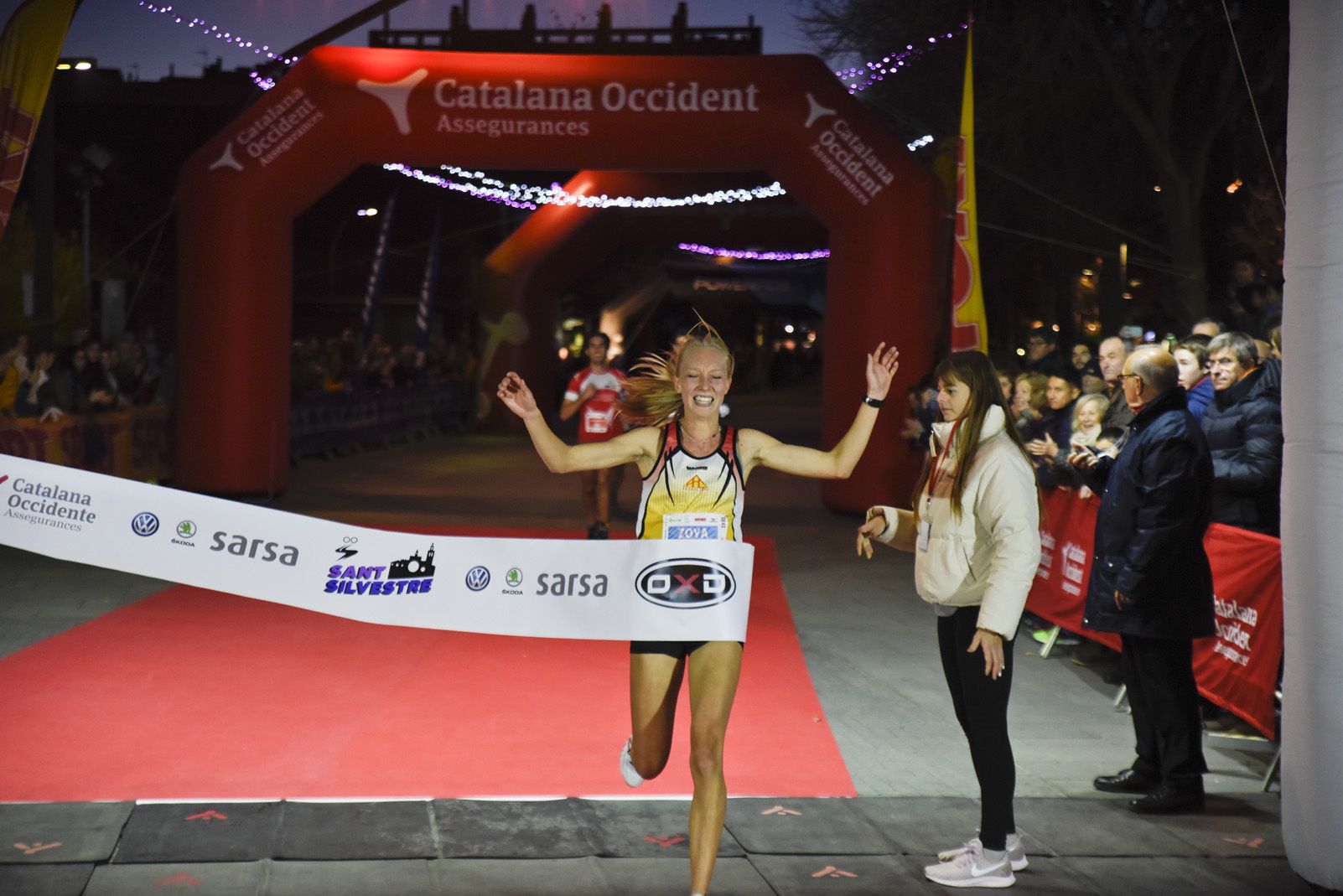 Guanyadora de la Sant Silvestre de Sant Cugat 2018. Foto: Bernat Millet.