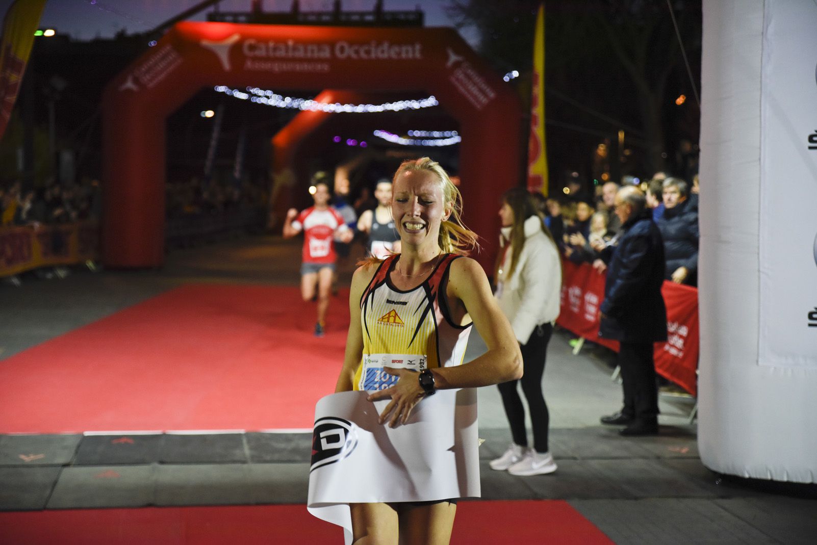 Guanyadora de la Sant Silvestre de Sant Cugat 2018. Foto: Bernat Millet.