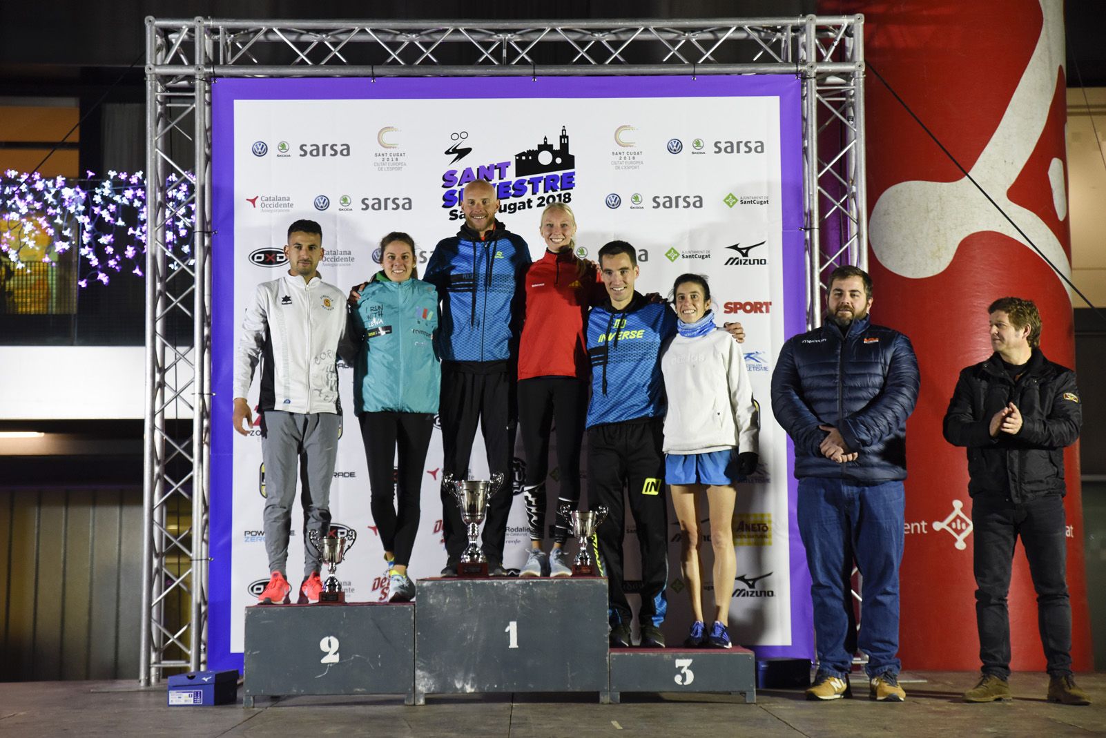 Tots els classificats de la Sant Silvestre de Sant Cugat 2018. Foto: Bernat Millet.