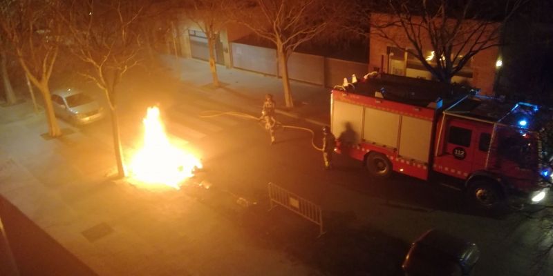 bombers sant cugat contenidors