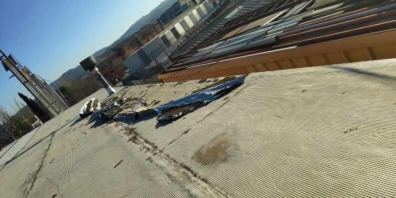 Estat de la teulada de l'edifici. FOTO: TeamPartner Estat de la teulada de l'edifici. FOTO: TeamPartner