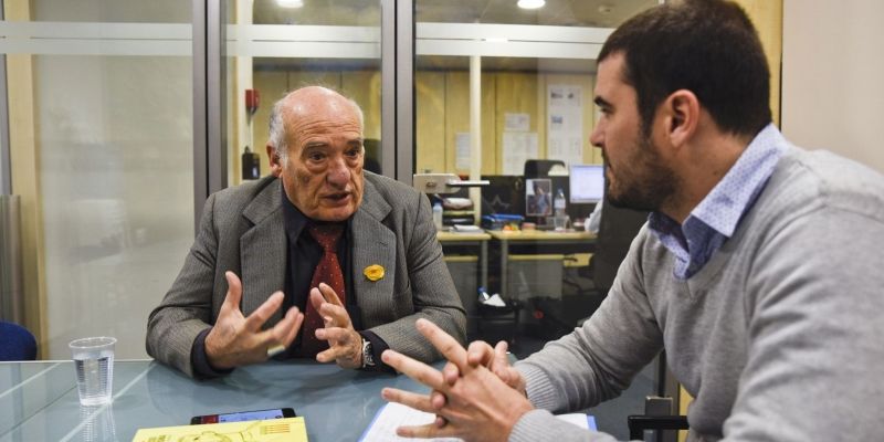 Entrevista a Dionisio Giménez. FOTO: Bernat Millet