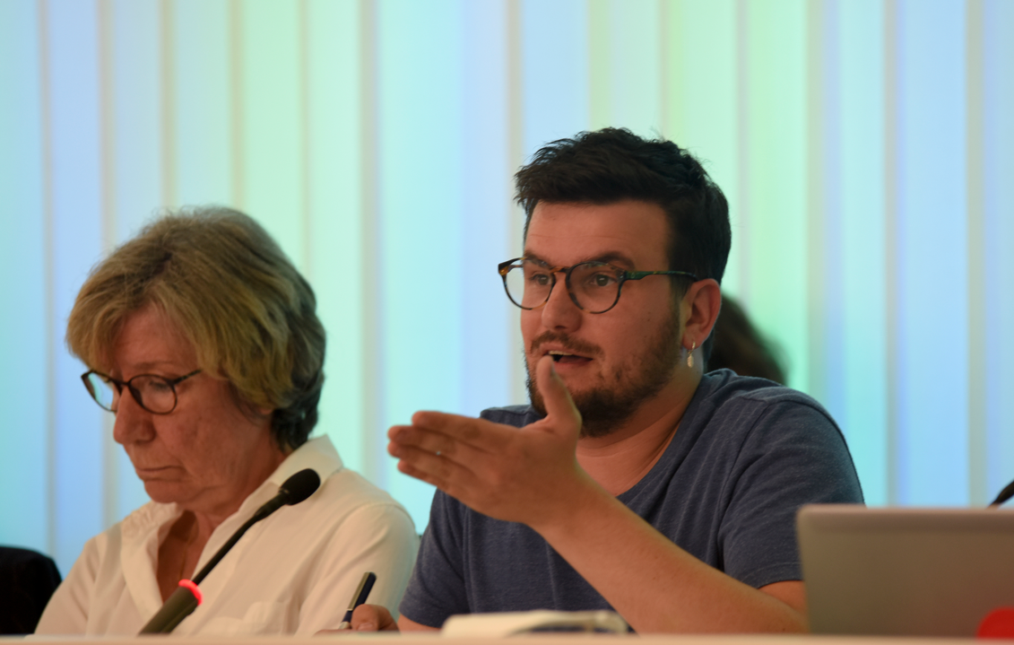 Els dos regidors d'ICV-EUiA en el ple municipal de Sant Cugat FOTO: Bernat Millet