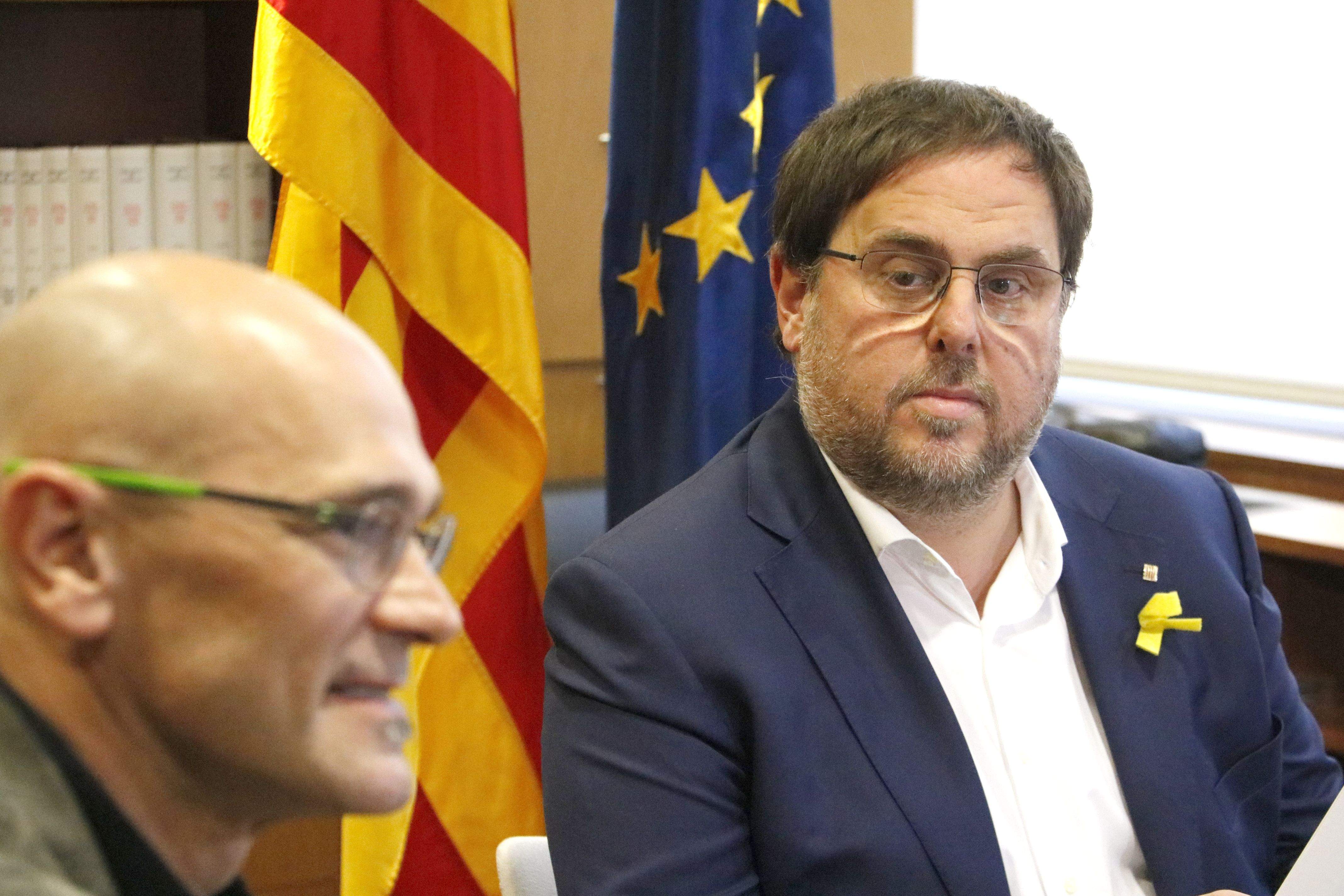 Raül Romeva i Oriol Junqueras comparteixen advocat de defensa FOTO: ACN