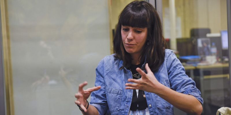 Isart durant l'entrevista al TOT Sant Cugat. FOTO: Bernat Millet