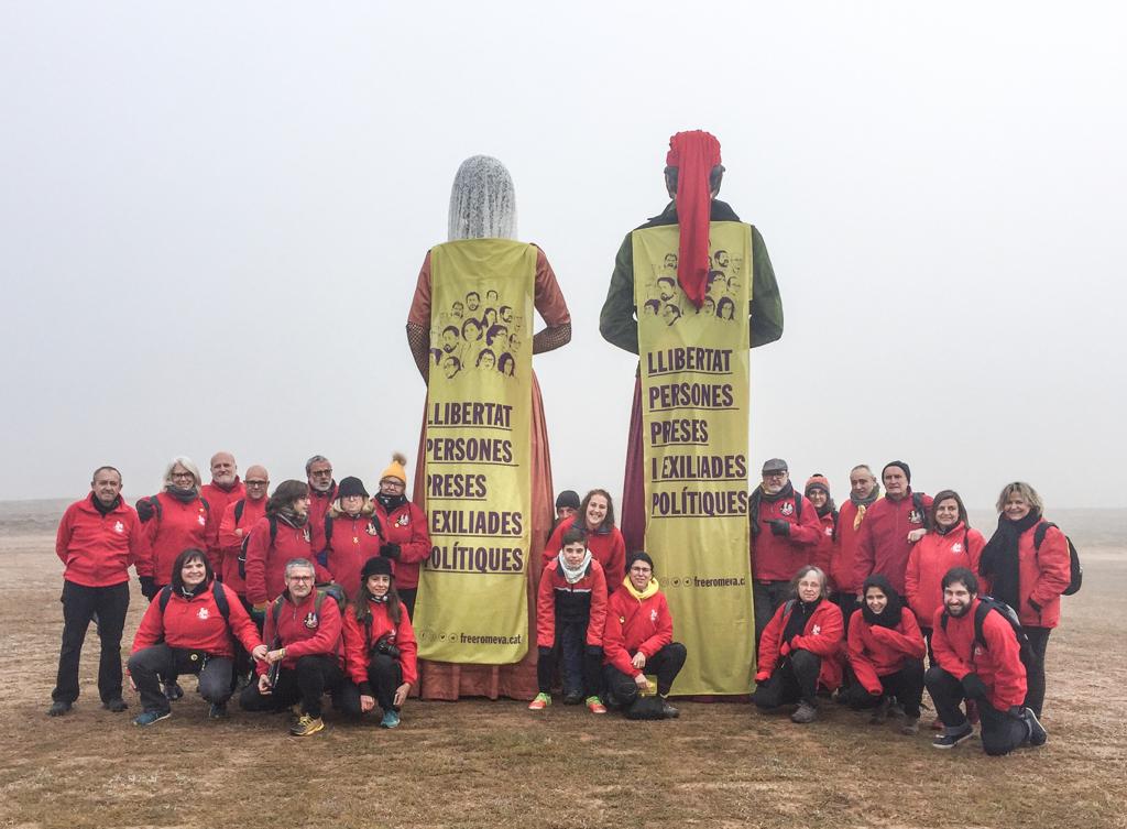 Els Geganters de Sant Cugat a Lledoners. FOTO: Geganters de Sant Cugat