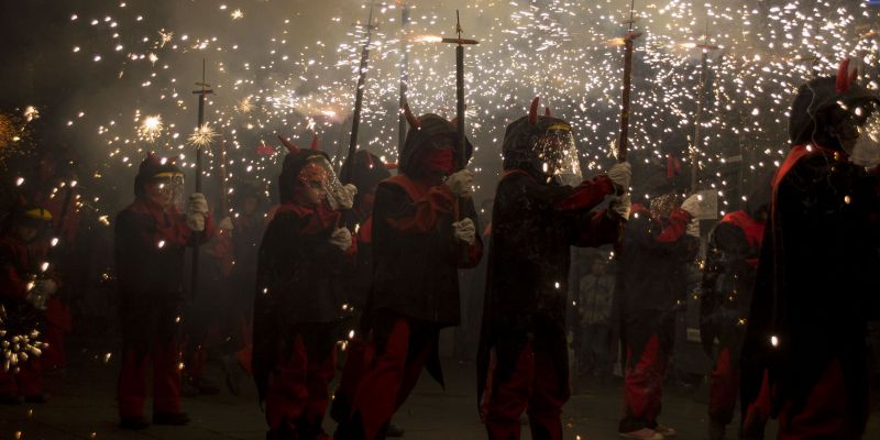 El foc ha estat protagonista en la Festa dels Foguerons. FOTO: Paula Galván