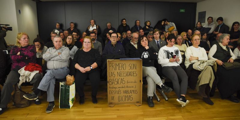 Moment del torn de participació ciutadana durant el ple municipal del mes de gener. FOTO: Bernat Millet