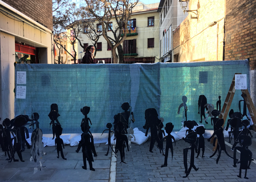 Performance de la jornada de la Noviolència del 2018. FOTO: Tot Sant Cugat