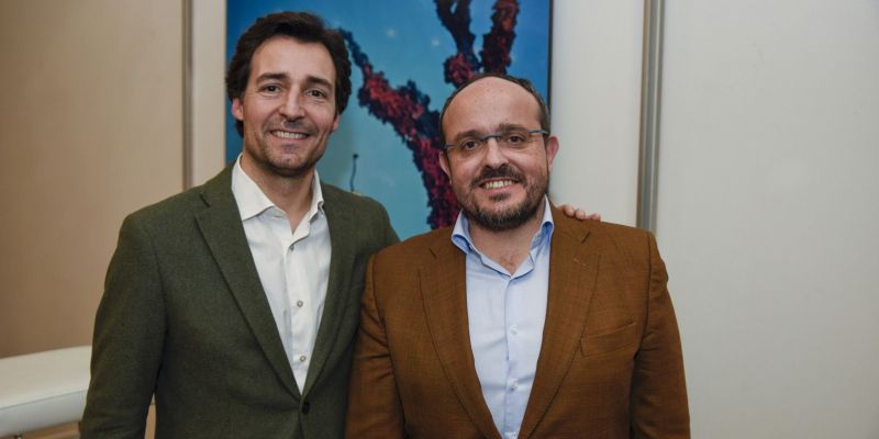 Benejam i Fernández durant l'acte a Sant Cugat. FOTO: Bernat Millet