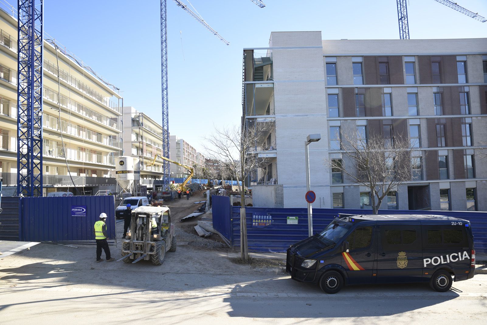 La Policia Nacional ha treballat al lloc FOTO: Bernat Millet 