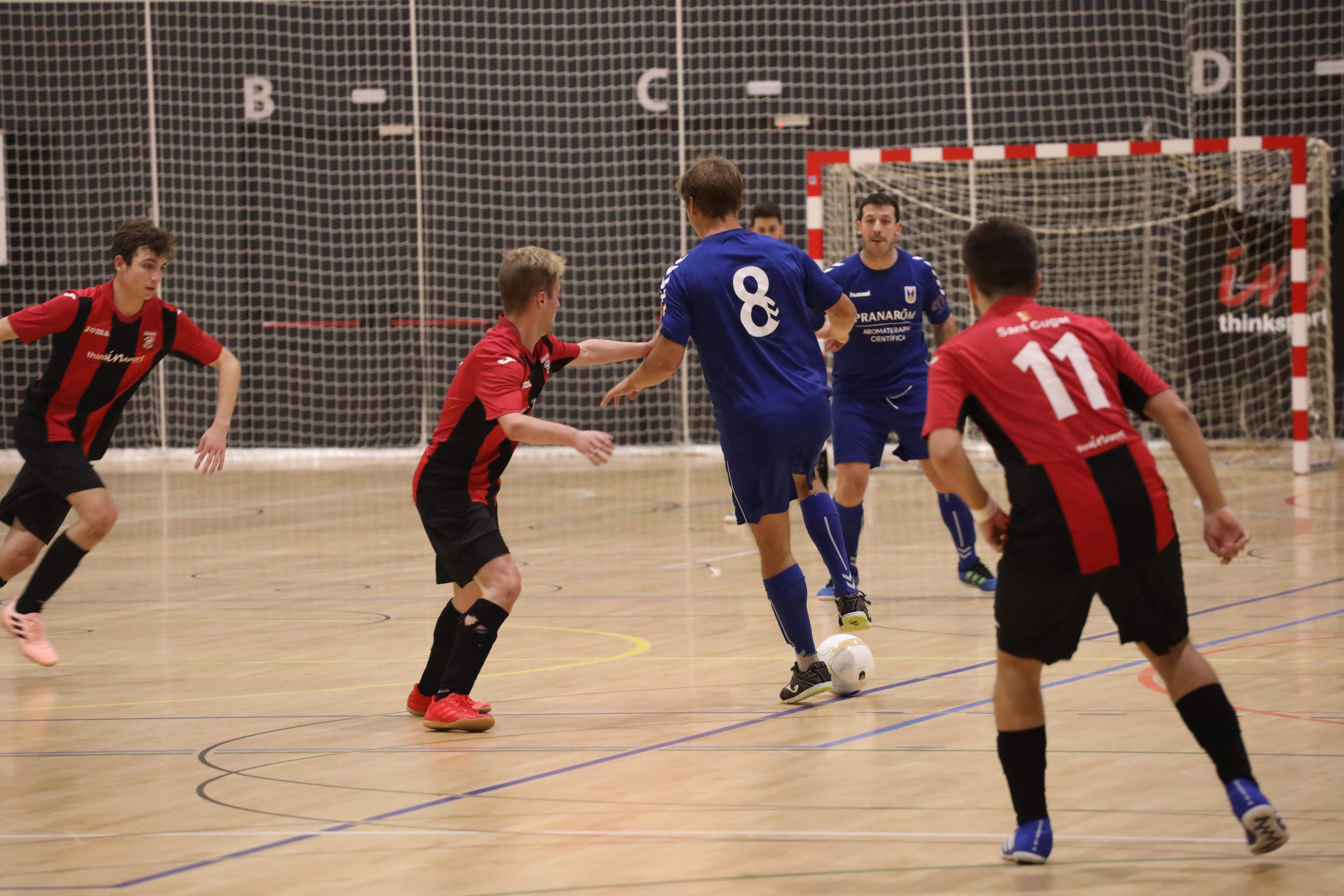 L'últim derbi el va guanyar el Futbol Sala Sant Cugat, per 4 gols a 3. FOTO: Lali Álvarez