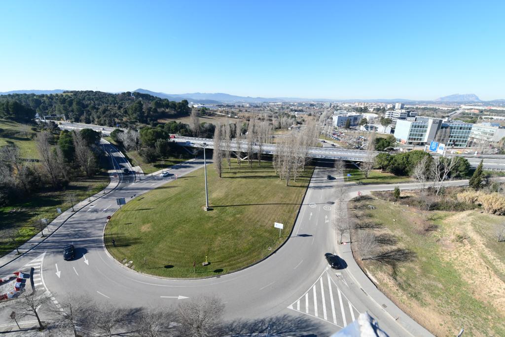 Un carril bici i de vianants travessarà la rotonda de l'hipòdrom a Sant Cugat FOTO: Localpres