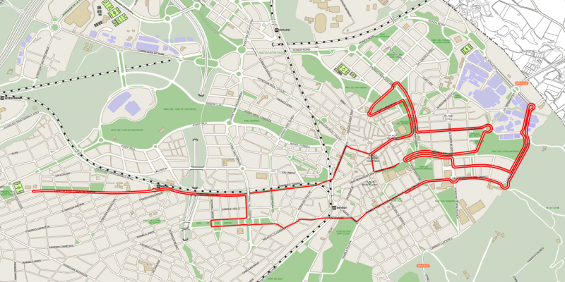 Recorregut Mitja Marató Sant Cugat. FOTO: Mitja Marató Sant Cugat