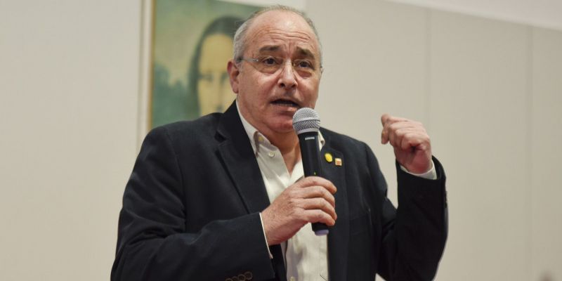 El conseller Josep Baragalló durant l'acte inaugural. FOTO: bernat Millet