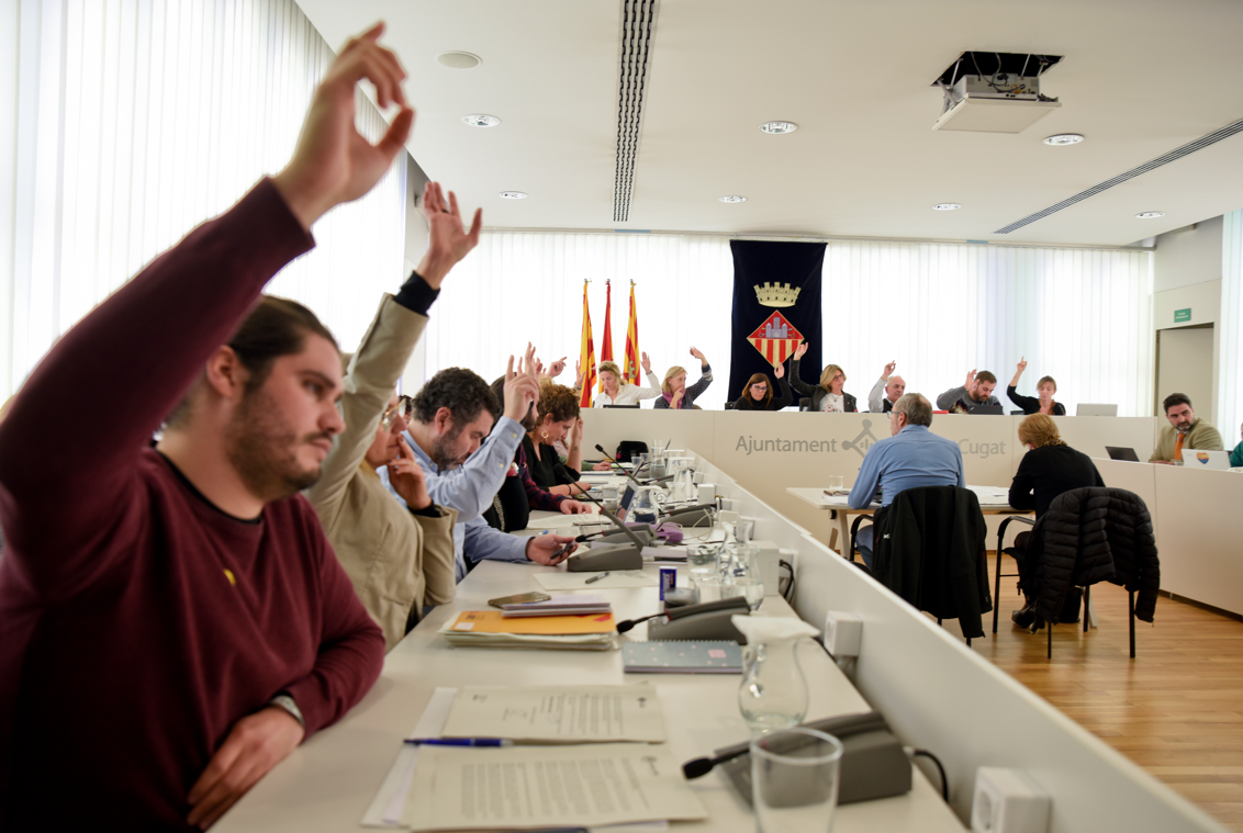 El Ple Municipal aprovarà el pressupost de Sant Cugat aquest divendres, 8 de febrer FOTO: Bernat Millet