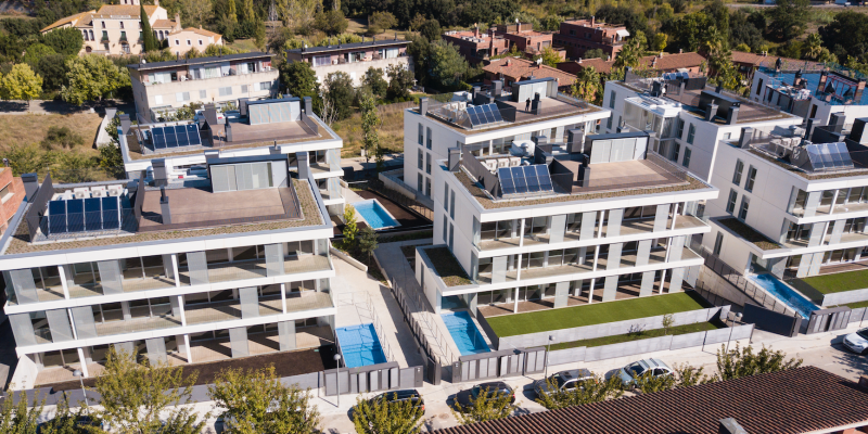 El conjunt de cases s'ubiquen al barri de Can Trabal FOTO: Cedida