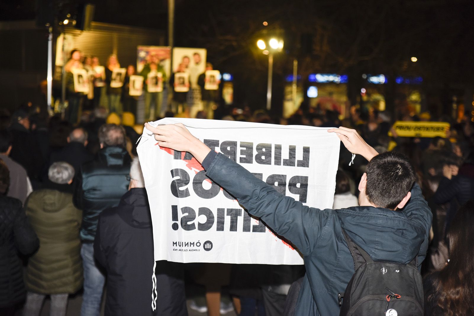 Concentració contra el judici del procés. FOTO: Bernat Millet