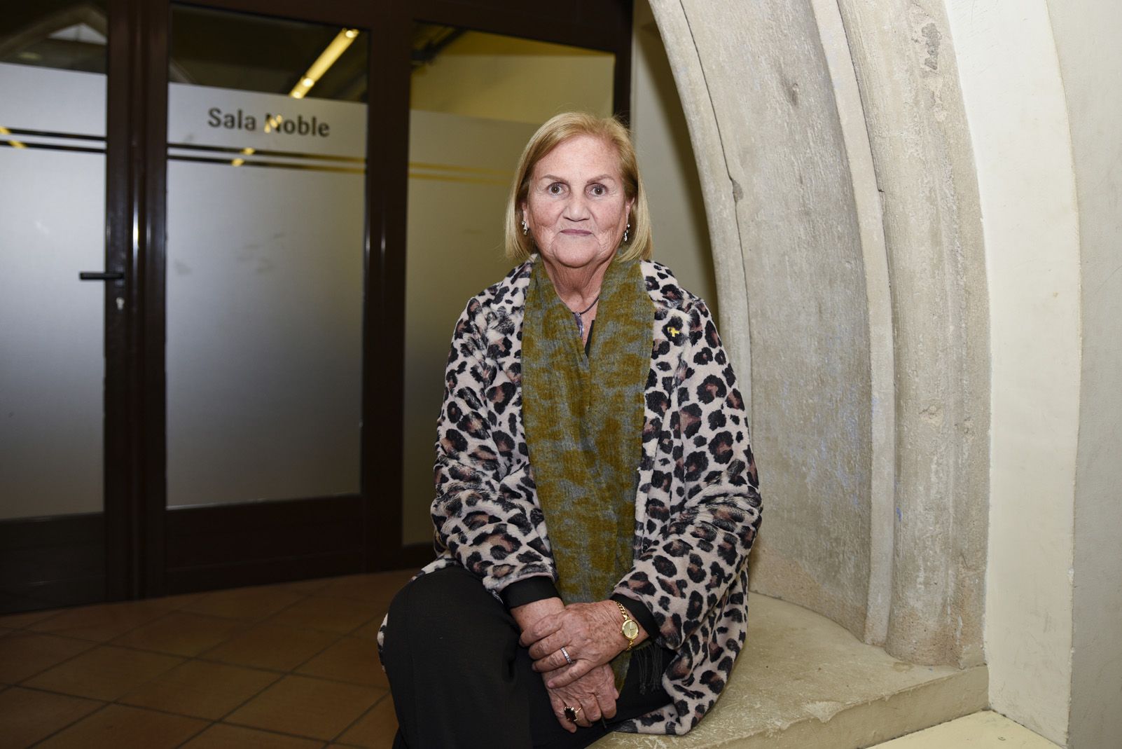 Núria de Gispert visitava Sant Cugat del Vallès. FOTO: Bernat Millet