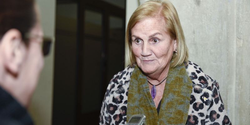 Moment de l'entrevista amb Núria de Gispert. FOTO: Bernat Millet