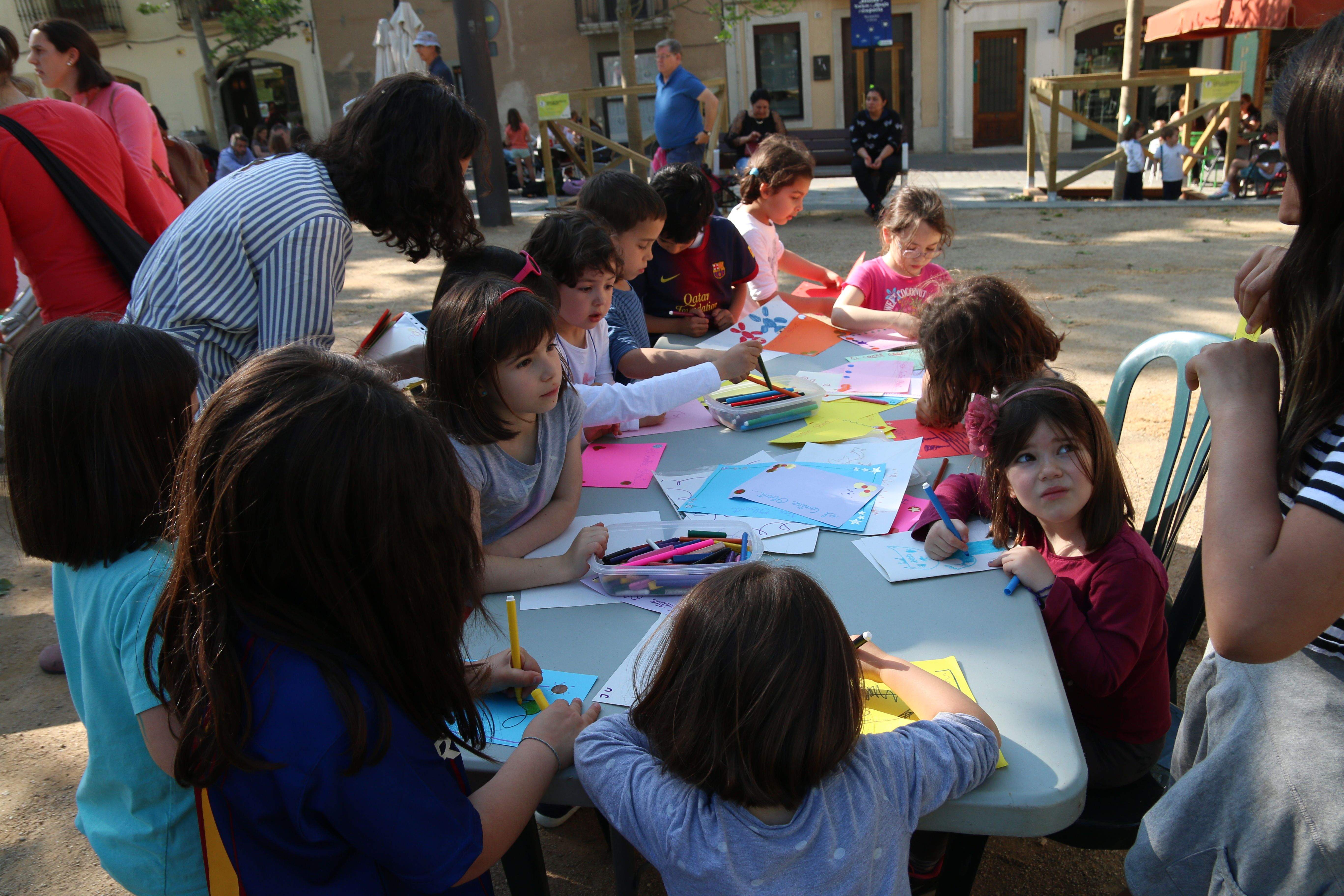 Acte dels alumnes del Centre Obert Sant Cugat. FOTO: Lali Álvarez