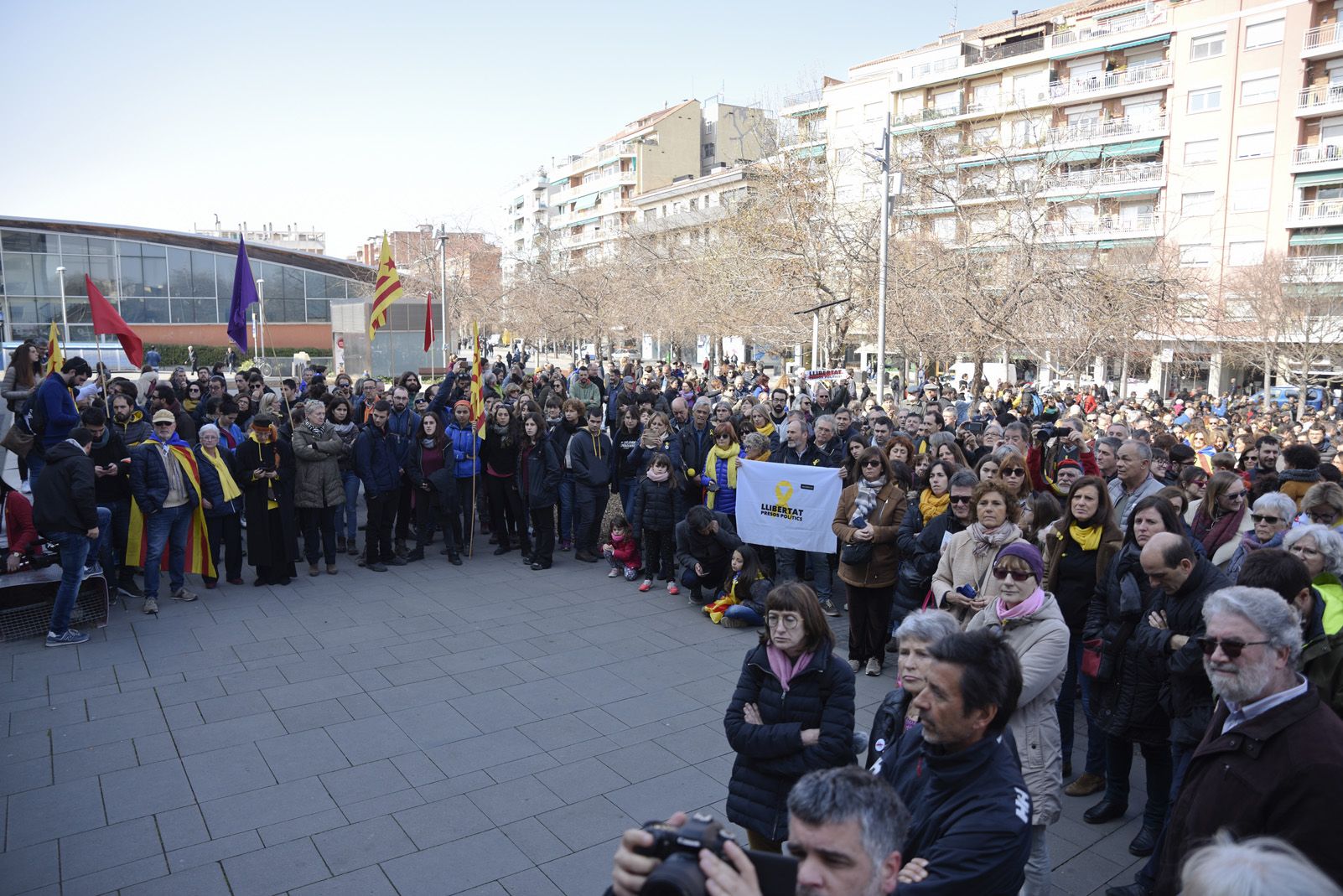 Manifestació vaga general del 21 de Febrer a Sant Cugat. Foto: Bernat Millet.