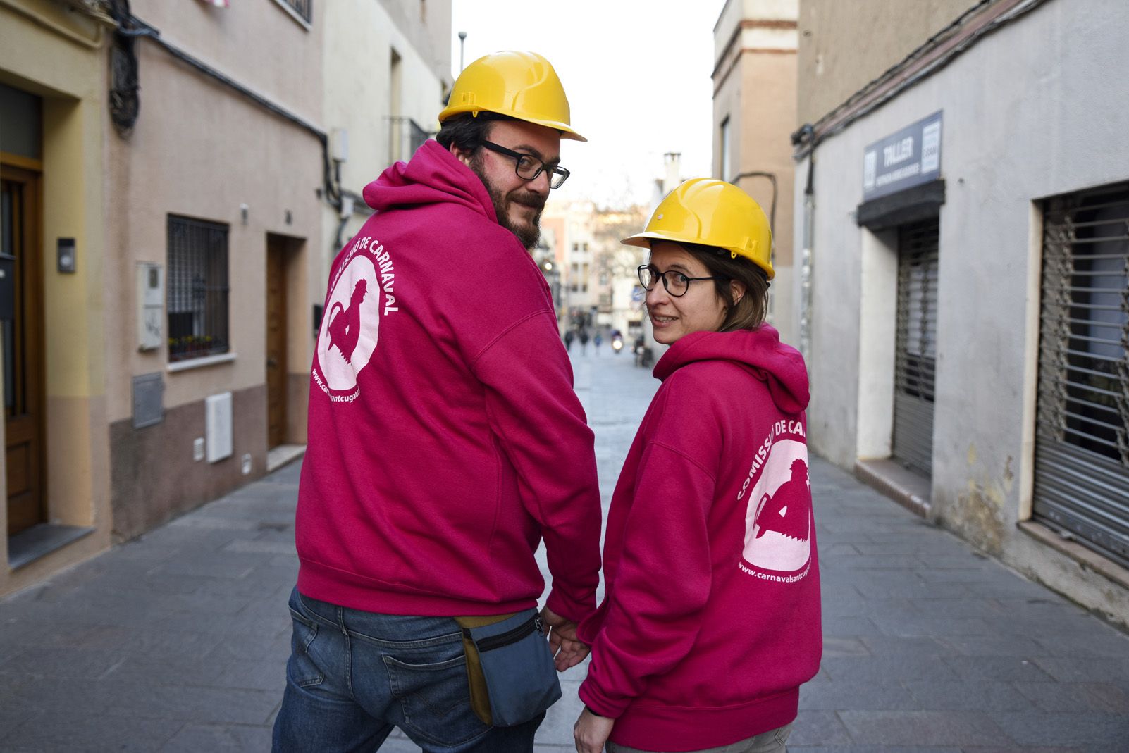 Sabaté i Martínez, vicepresident i presidenta de la Comissió de Carnaval. FOTO: Bernat Millet