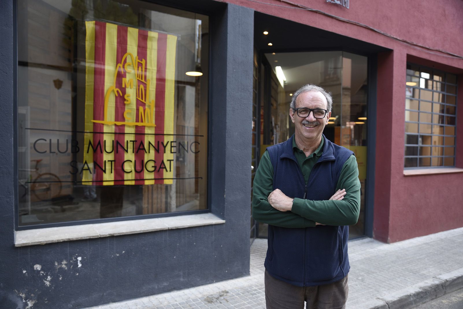 Silvano Bendinelli és el president del Club Muntanyenc Sant Cugat. FOTO: Bernat Millet