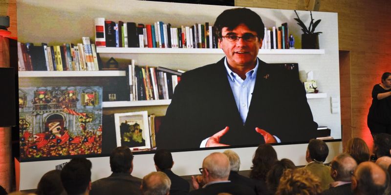 Fortuny ha tingut el suport del president Puigdemont FOTO: Bernat Millet 