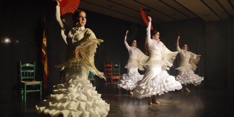 Carmela Fortuny ha participat de la celebració del Dia d'Andalusia. FOTO: Bernat Millet