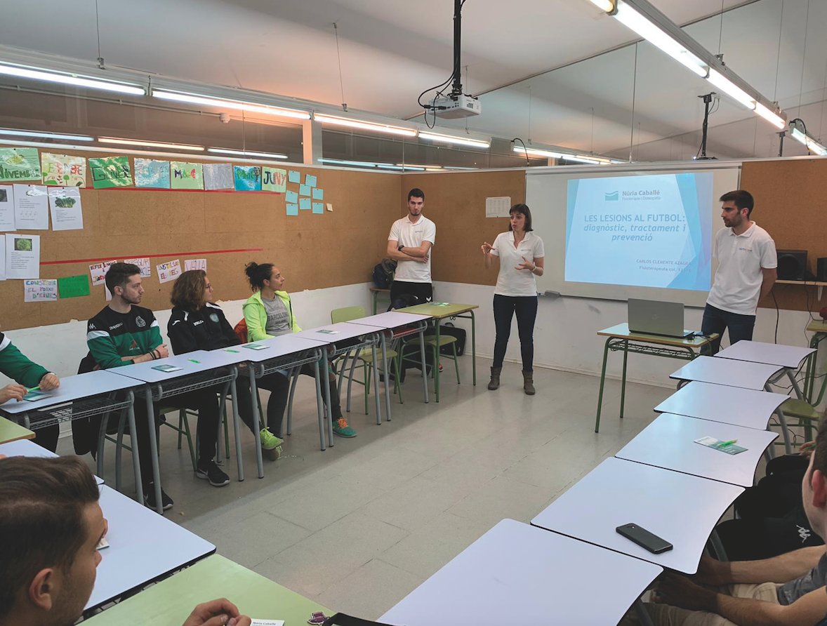 Formació de prevenció de lesions. FOTO: Cedida 