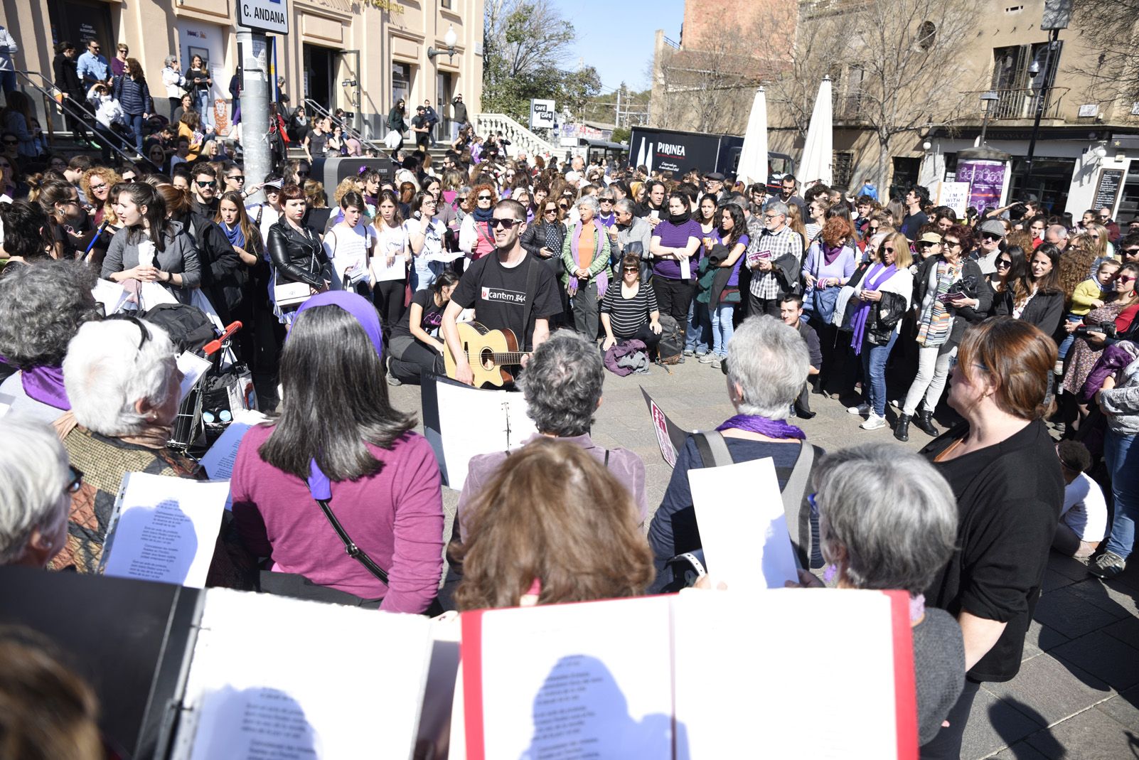 Manifestació Feminista del 8 de Març. Foto: Bernat Millet.