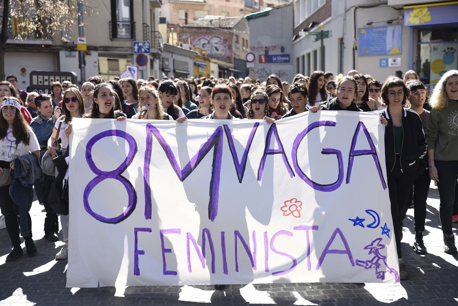 Manifestació Feminista del 8 de Març. Foto: Bernat Millet.