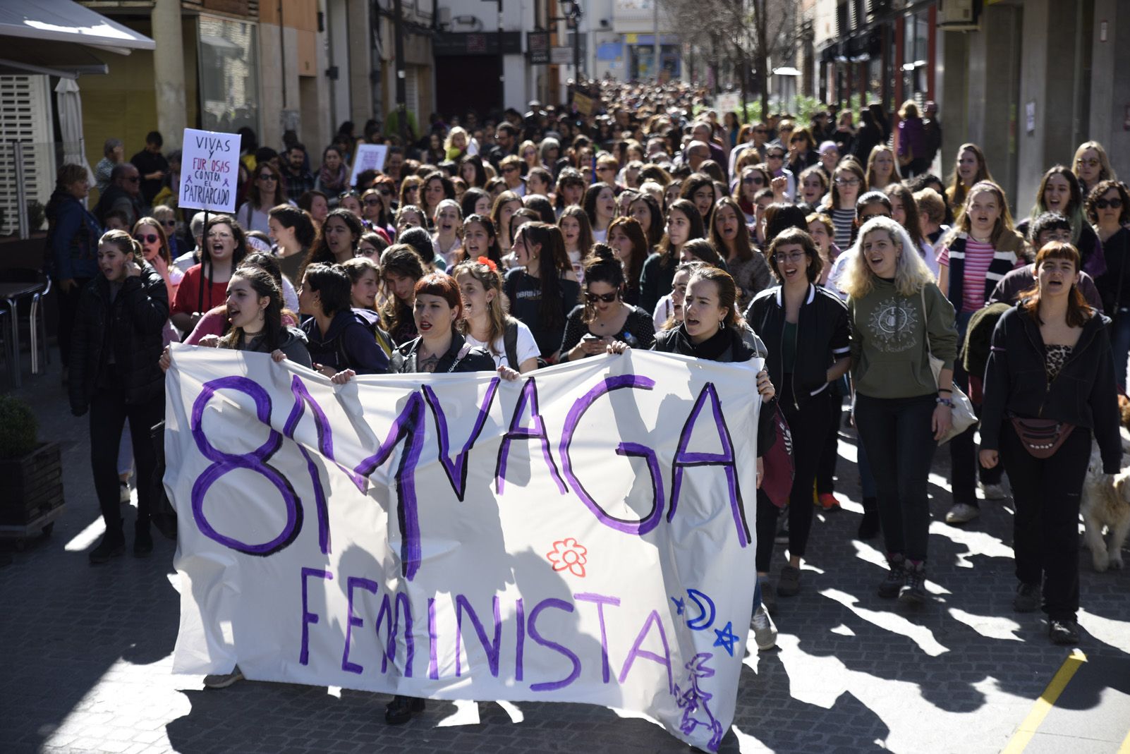 Manifestació Feminista del 8 de Març. Foto: Bernat Millet.