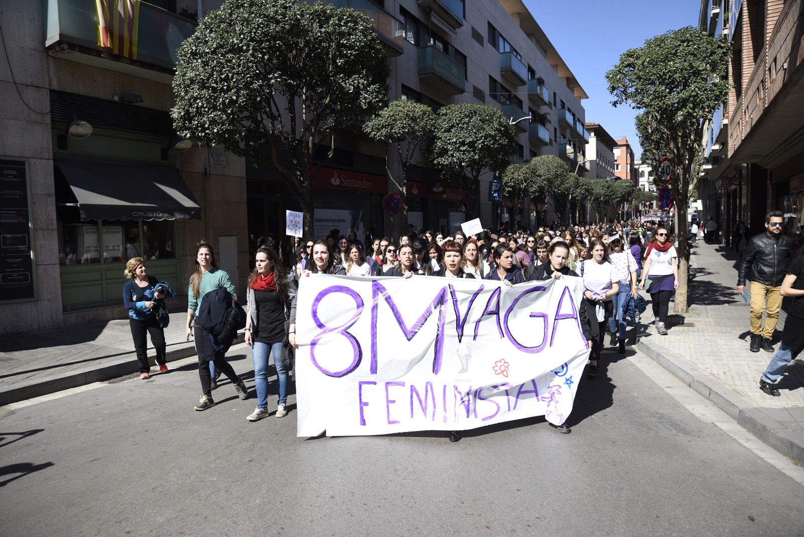 Manifestació Feminista del 8 de Març. Foto: Bernat Millet.