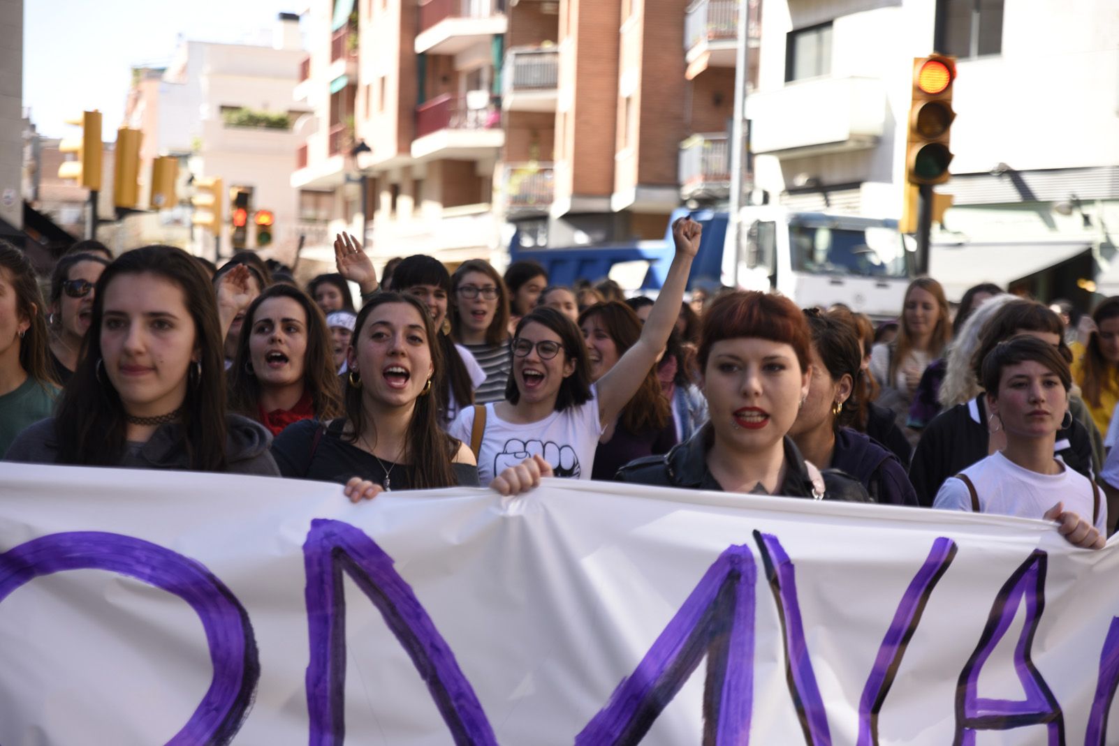 Manifestació Feminista del 8 de Març. Foto: Bernat Millet.