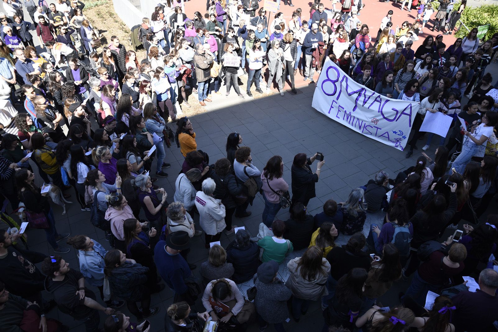 Manifestació Feminista del 8 de Març. Foto: Bernat Millet.